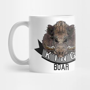 KING BOAR black ribbon Mug